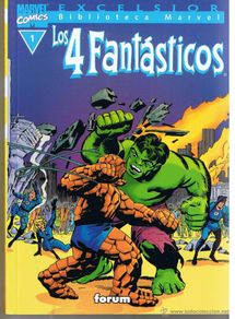 Cómics: BIBLIOTECA MARVEL. EXCELSIOR. LOS 4 FANTASTICOS. Nº 1.(TAMAÑO TACO). FORUM(C/A22)